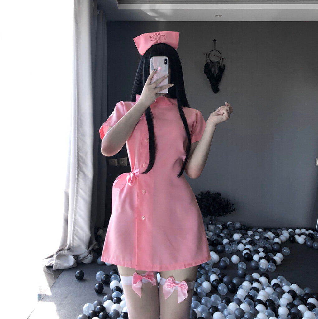 Pink playful nurse outfit