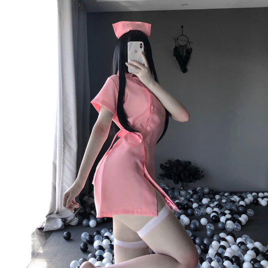 Pink playful nurse outfit
