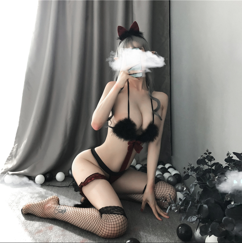 Sexy erotic cat girl suit